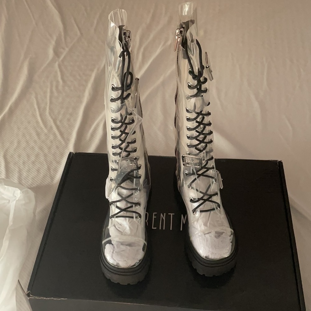 Clear combat boots - Picture 2 of 10